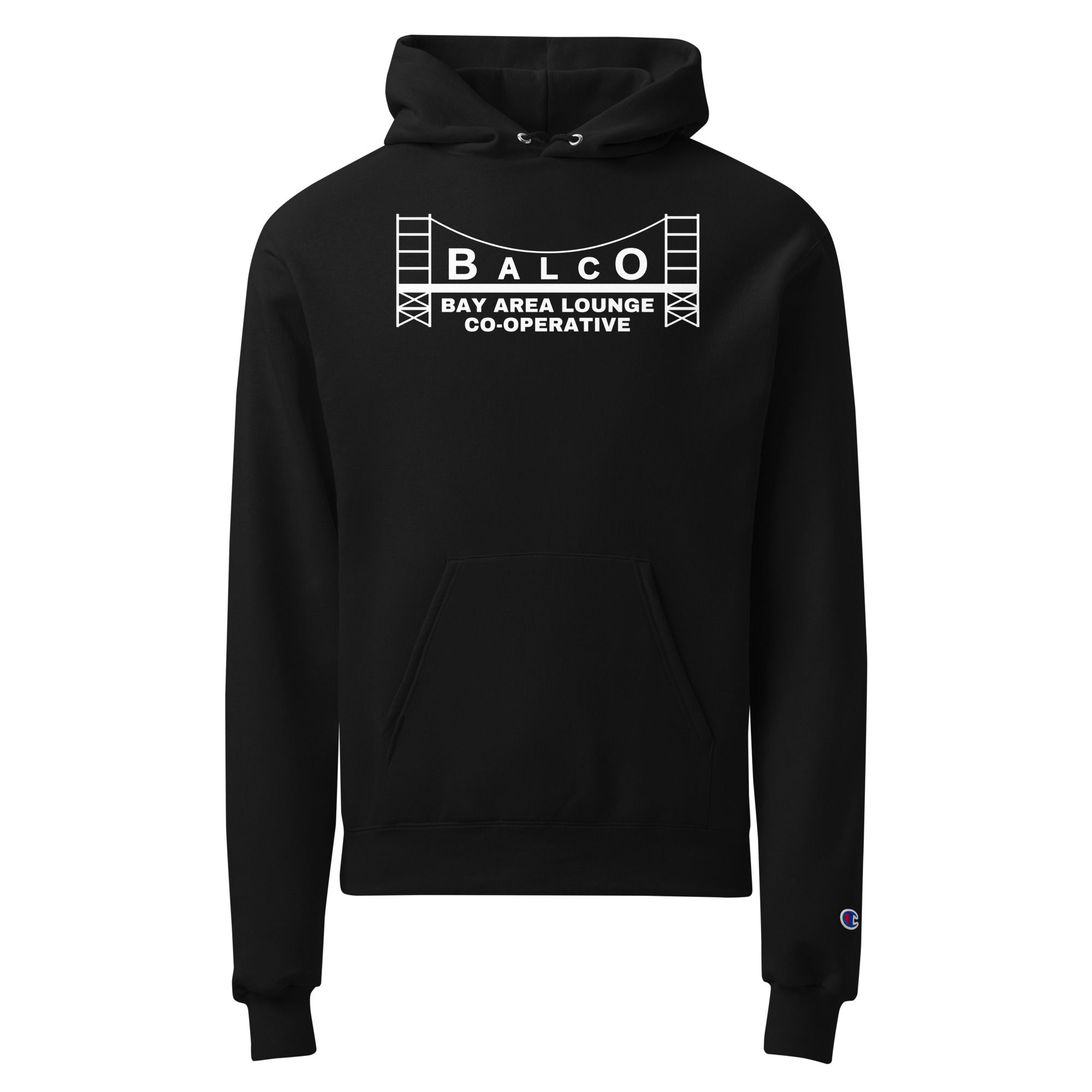 BAY AREA LABORATORY CO-OPERATIVE "RUN IT BACK" Champion Series B&W Hoodie