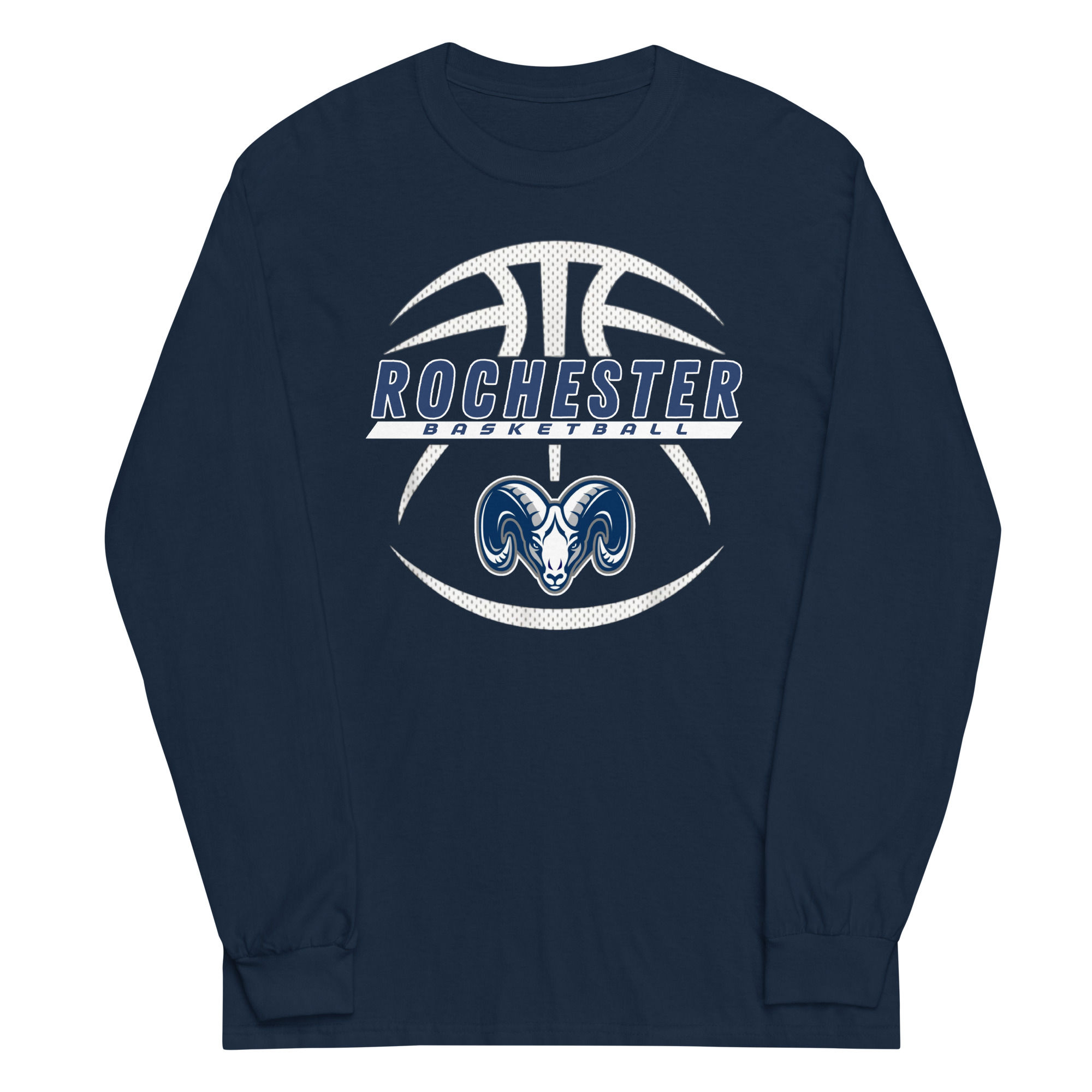 Rochester Rams Basketball 2024 Gildan Men’s Long Sleeve Shirt