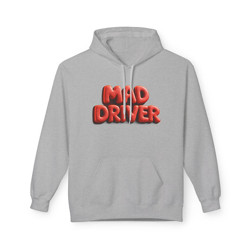 Thumbnail: MAD DRIVER™ 3D Puff Logo Pullover Hoodie