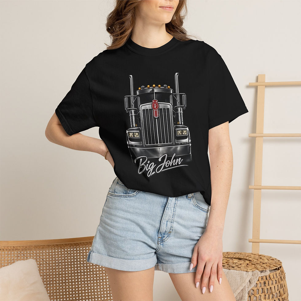 Thumbnail: Mad Driver - Big John Semi-Truck Graphic T-Shirt