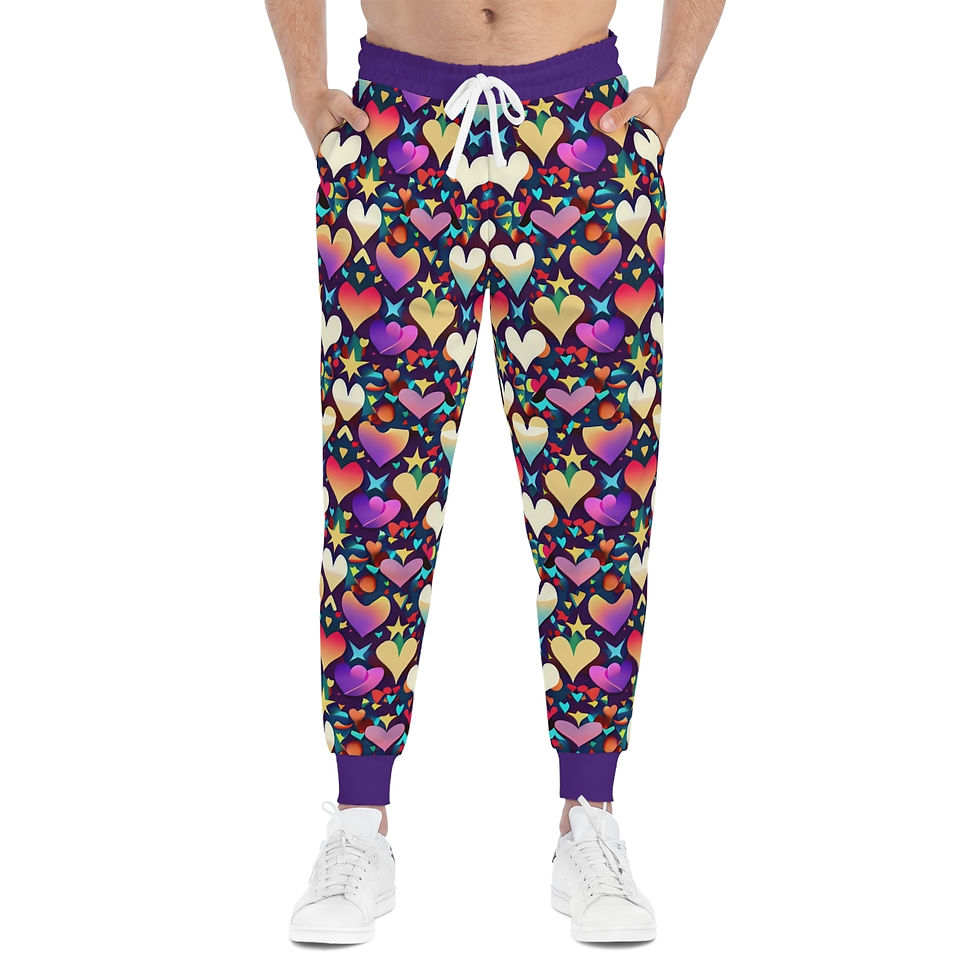 Thumbnail: Cosmic Feelings Athletic Joggers (AOP)