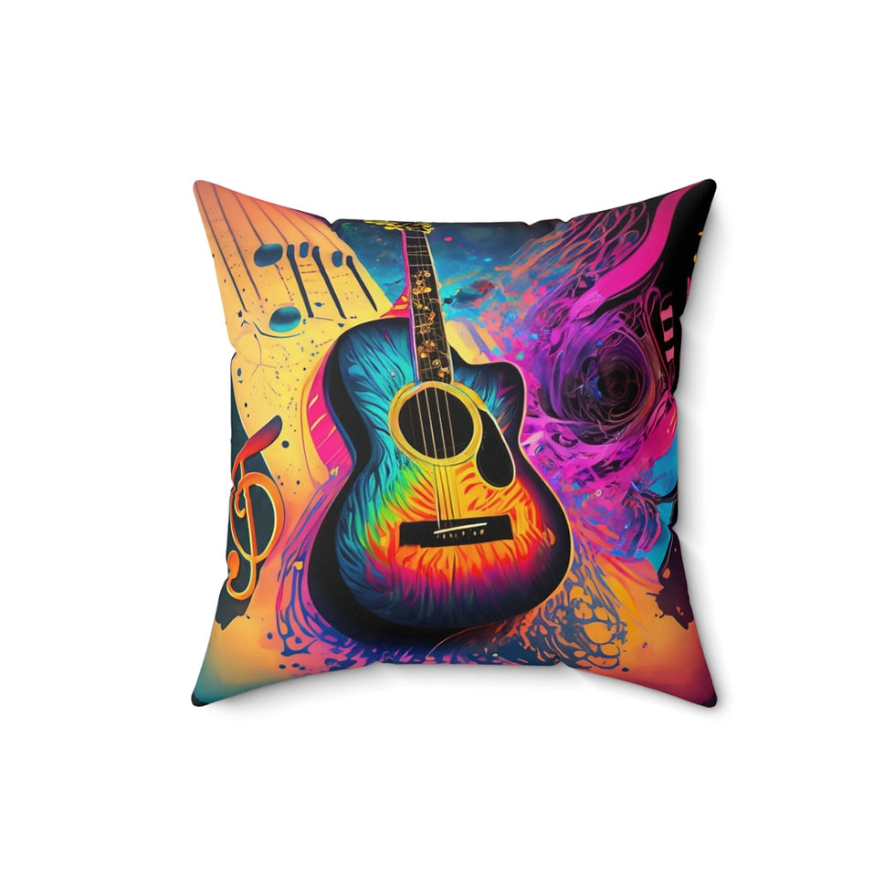 Thumbnail: The Music of You Spun Polyester Square Pillow