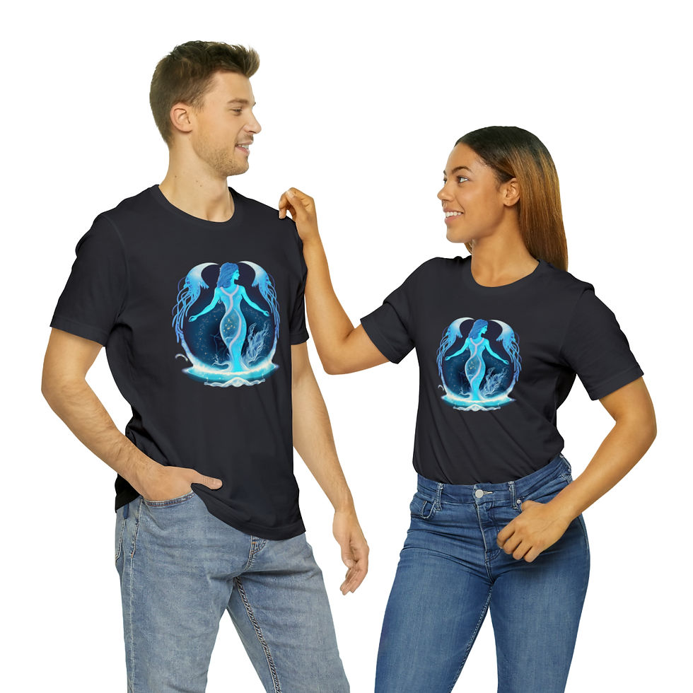 Thumbnail: Idealistic Intuition II (Aquarius) Unisex Jersey Short Sleeve Tee