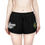 Thumbnail: Fool Around & Find Out White Text Women's Relaxed Shorts (AOP)