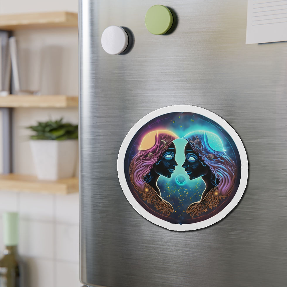 Thumbnail: Dynamic Duo (Gemini) Die-Cut Magnets