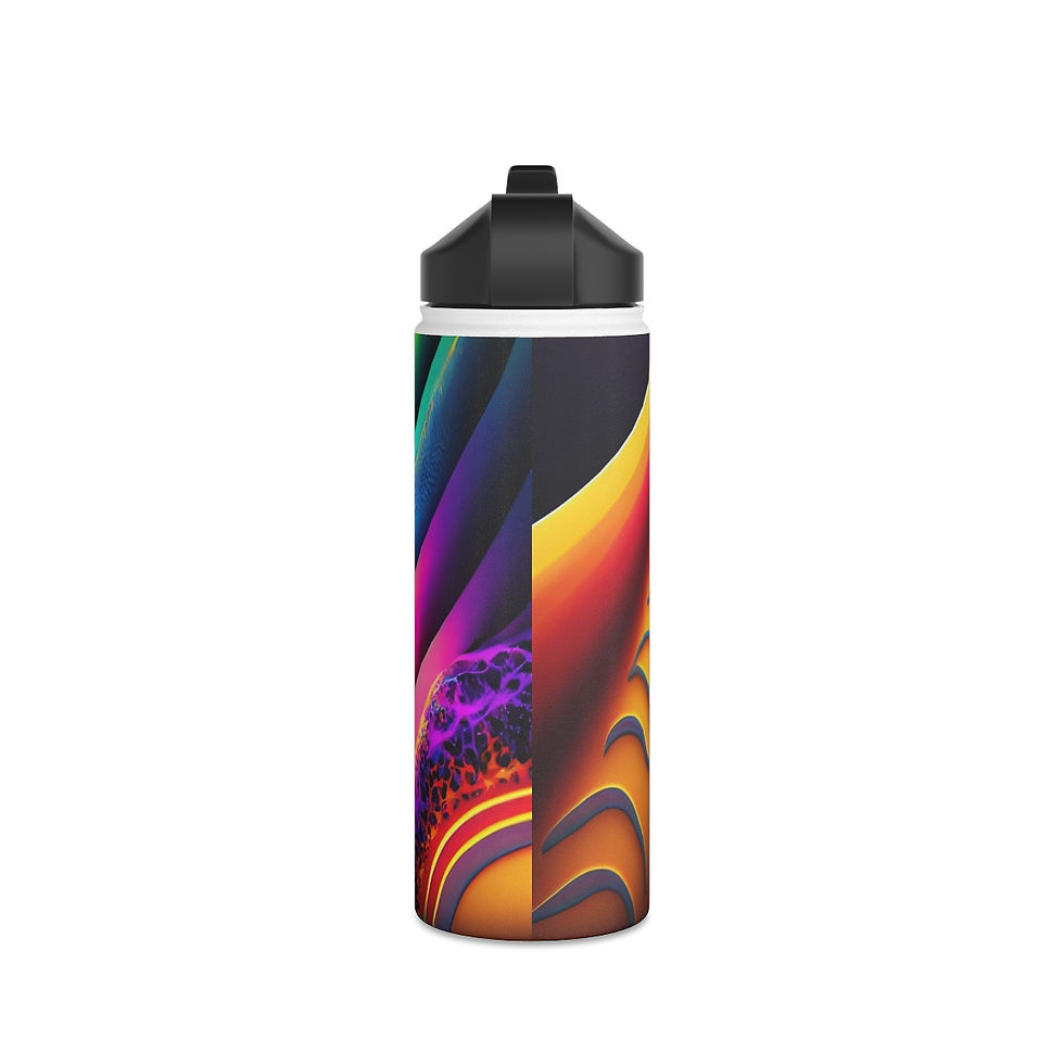 Thumbnail: Know Your Folds Stainless Steel Water Bottle, Standard Lid