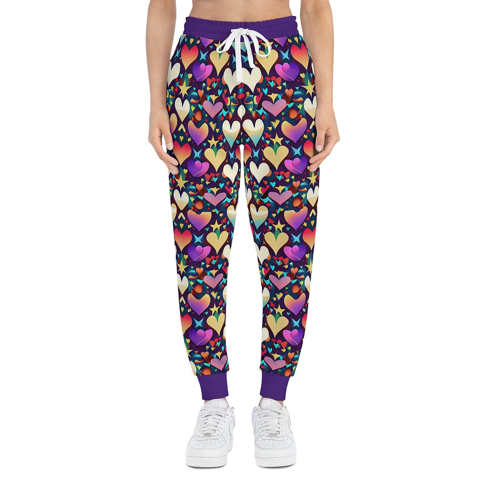 Thumbnail: Cosmic Feelings Athletic Joggers (AOP)