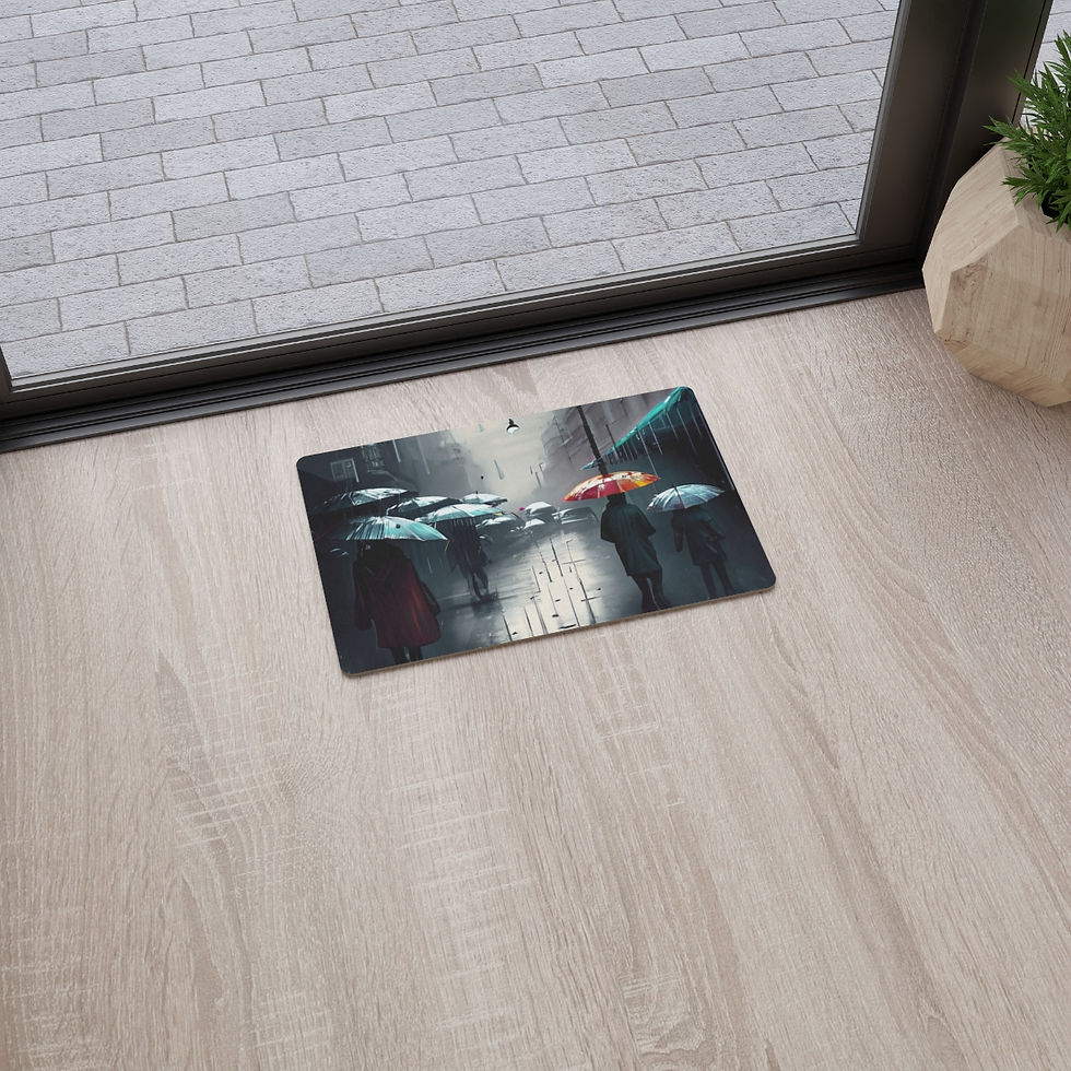 Thumbnail: Rainy Strays Floor Mat