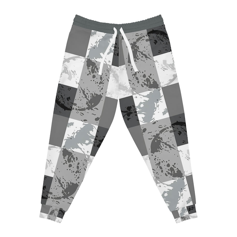 Thumbnail: Life in the Grayscale Athletic Joggers (AOP)