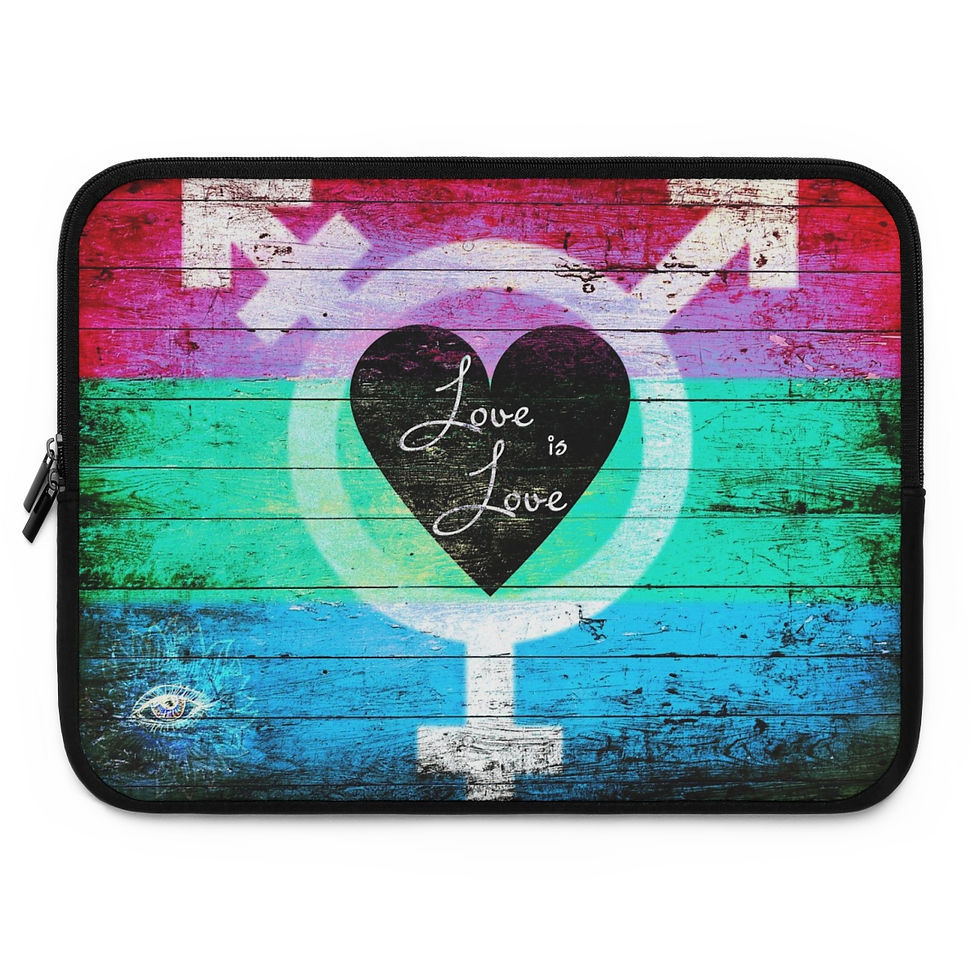 Thumbnail: "Love is Love" #PolyPride Laptop Sleeve