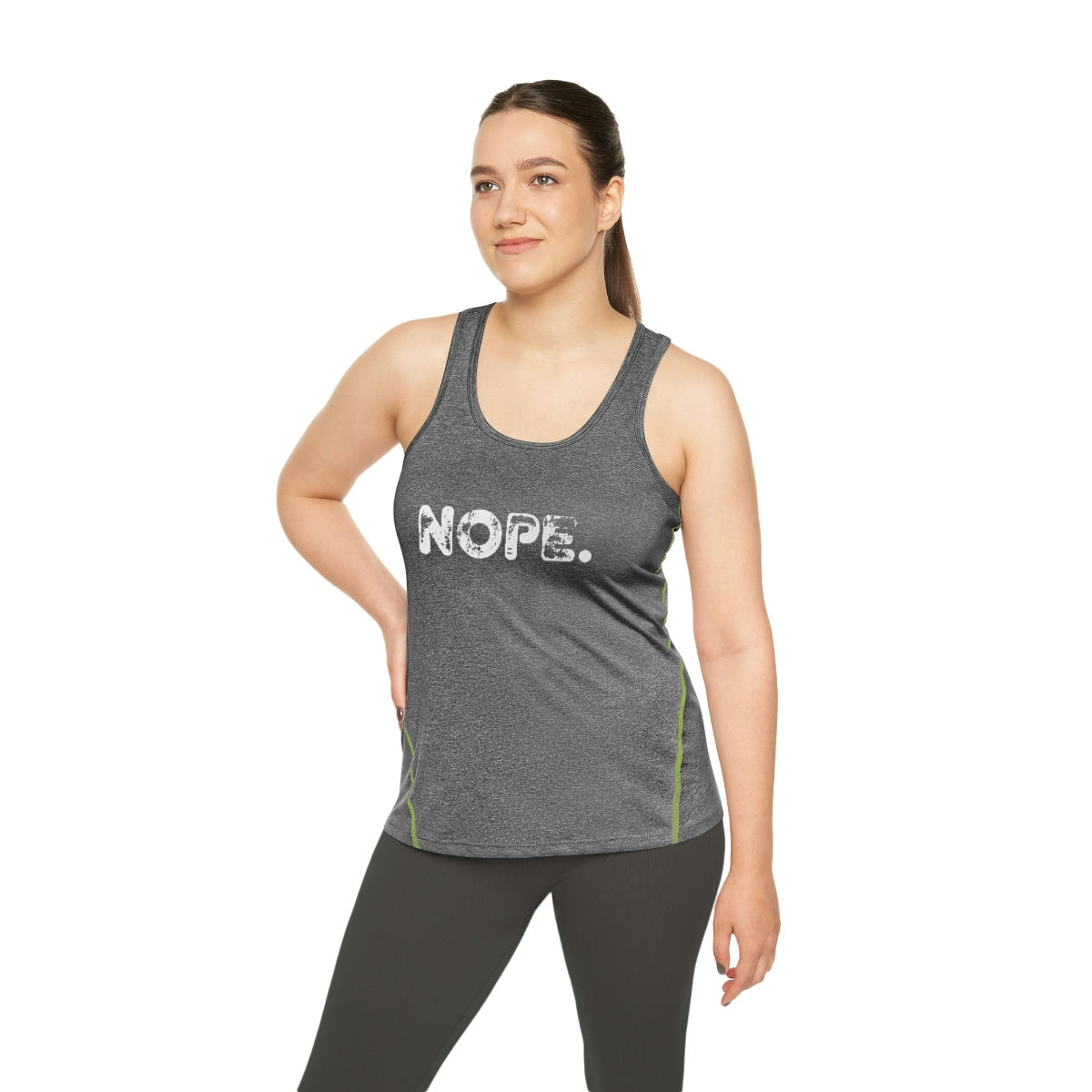 Nope. Women's Racerback Sports Top