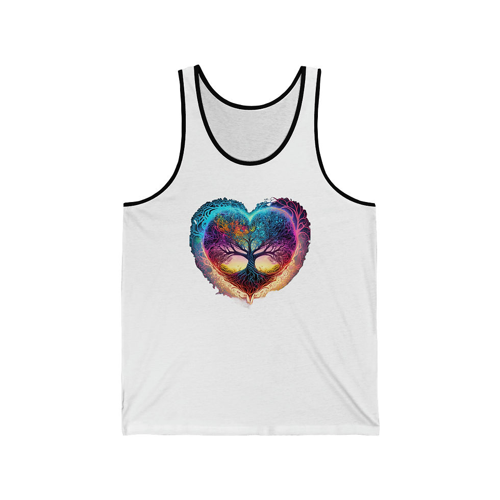 Thumbnail: Breath on Cosmic Branches Unisex Jersey Tank