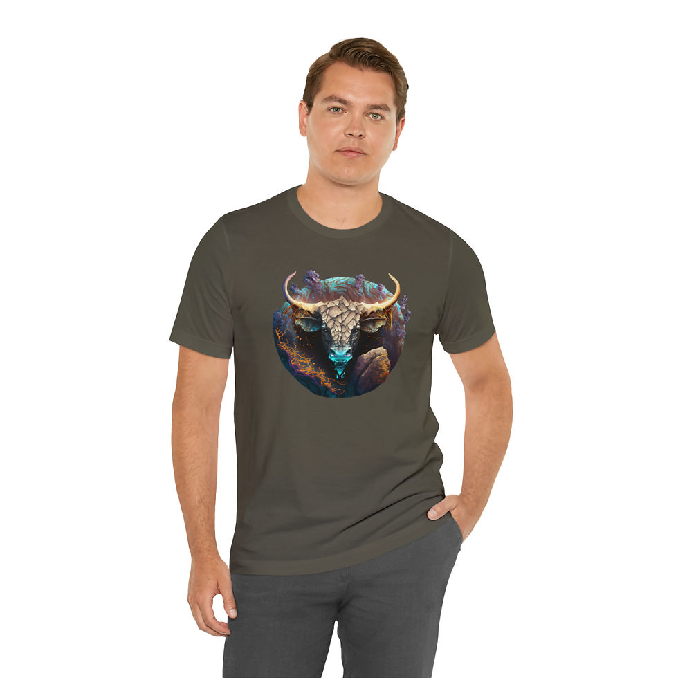Thumbnail: Bold Bull (Taurus) Unisex Jersey Short Sleeve Tee
