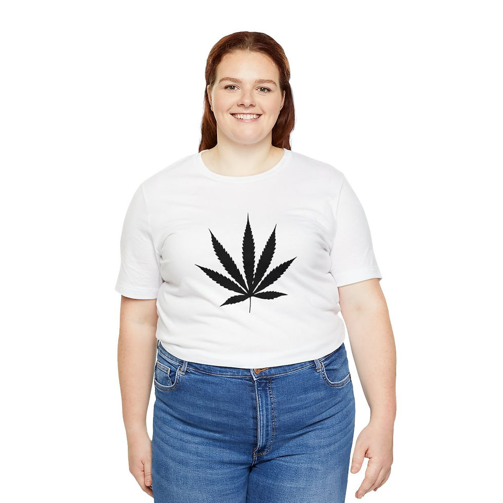 Thumbnail: Lucky Leaf (Black) Unisex Jersey Short Sleeve Tee