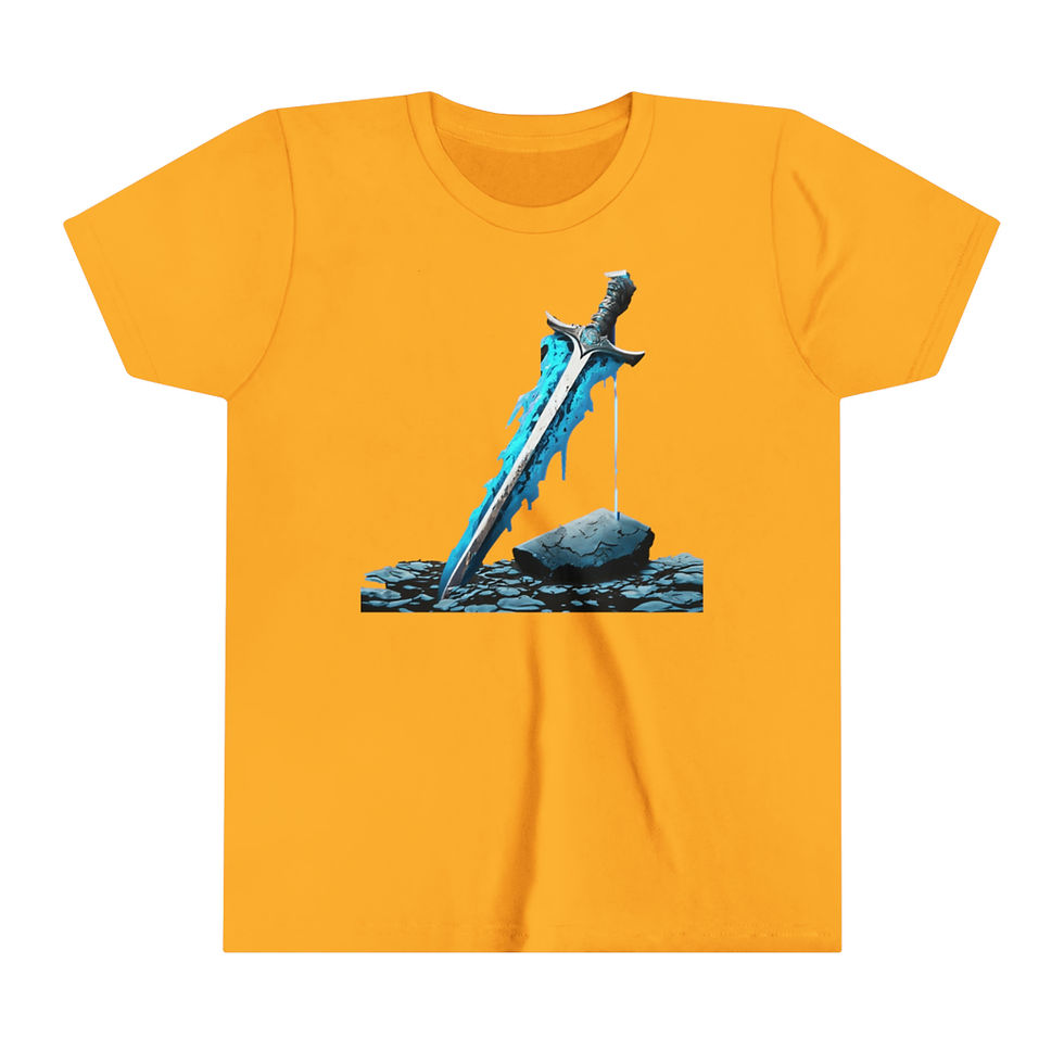 Thumbnail: Masterful Sword & Stones Youth Short Sleeve Tee