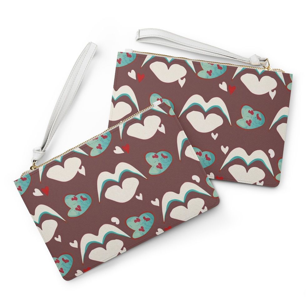Thumbnail: Tranquil Hearts Clutch Bag