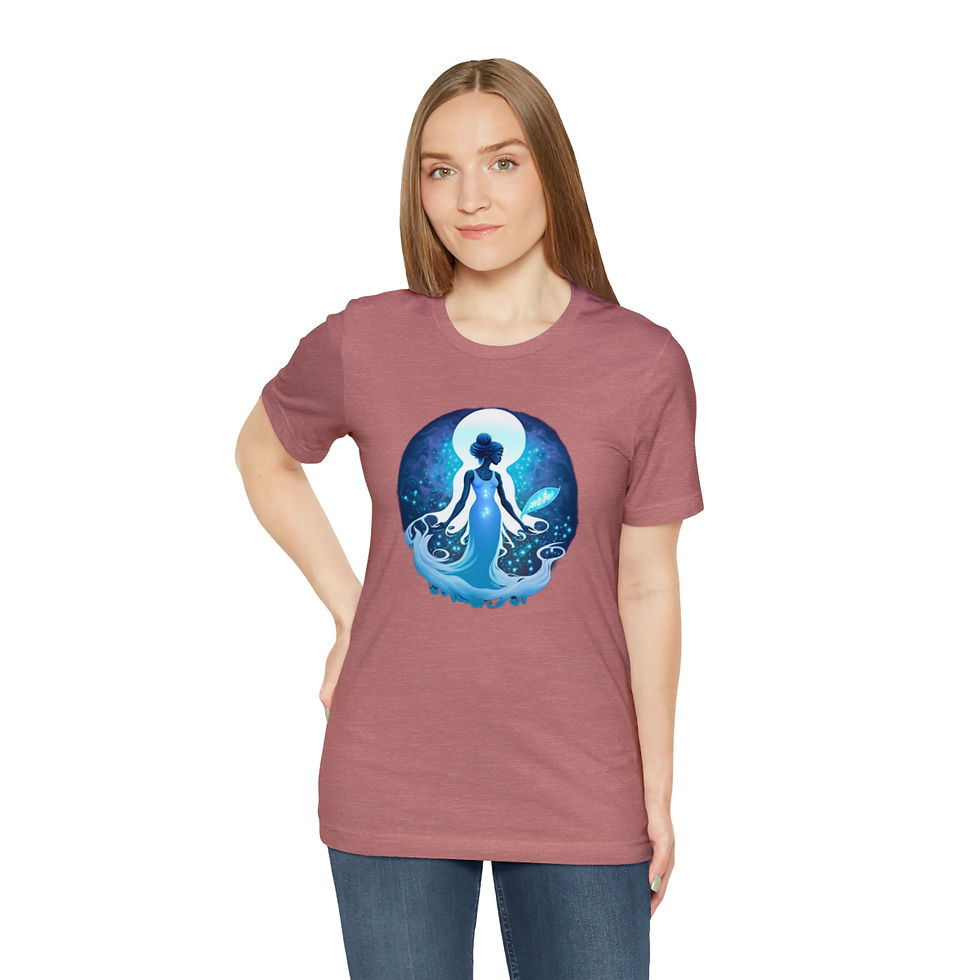 Thumbnail: Idealistic Intuition (Aquarius) Unisex Jersey Short Sleeve Tee