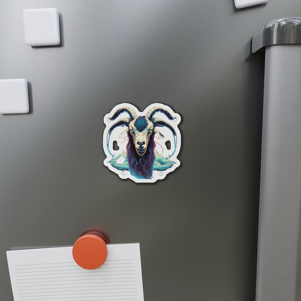 Thumbnail: Stoic Sea Goat (Capricorn) Die-Cut Magnets
