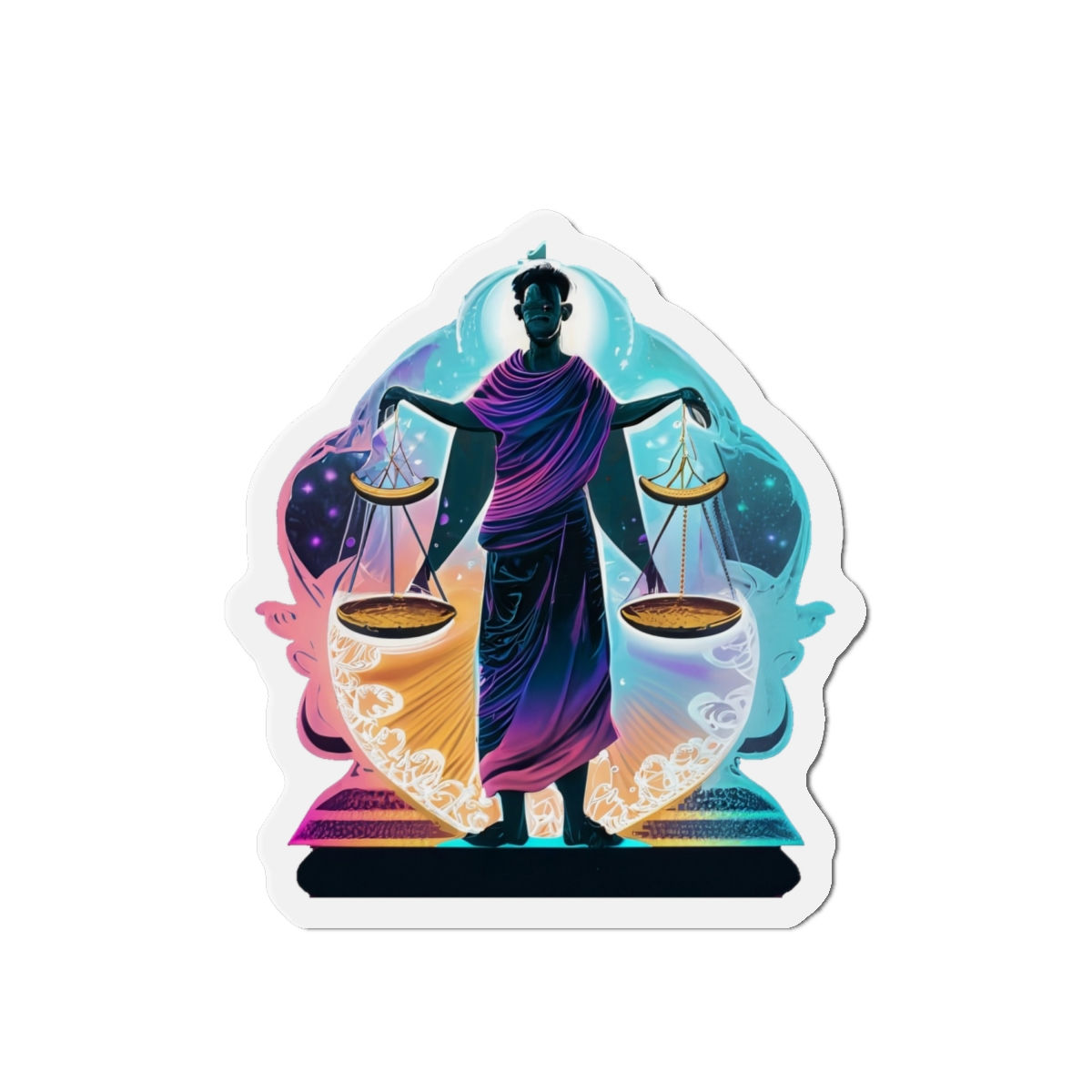 Gentle Justice II (Libra) Die-Cut Magnets