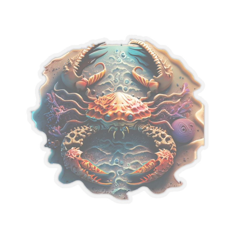 Thumbnail: Emotional Tides (Cancer) Kiss-Cut Stickers
