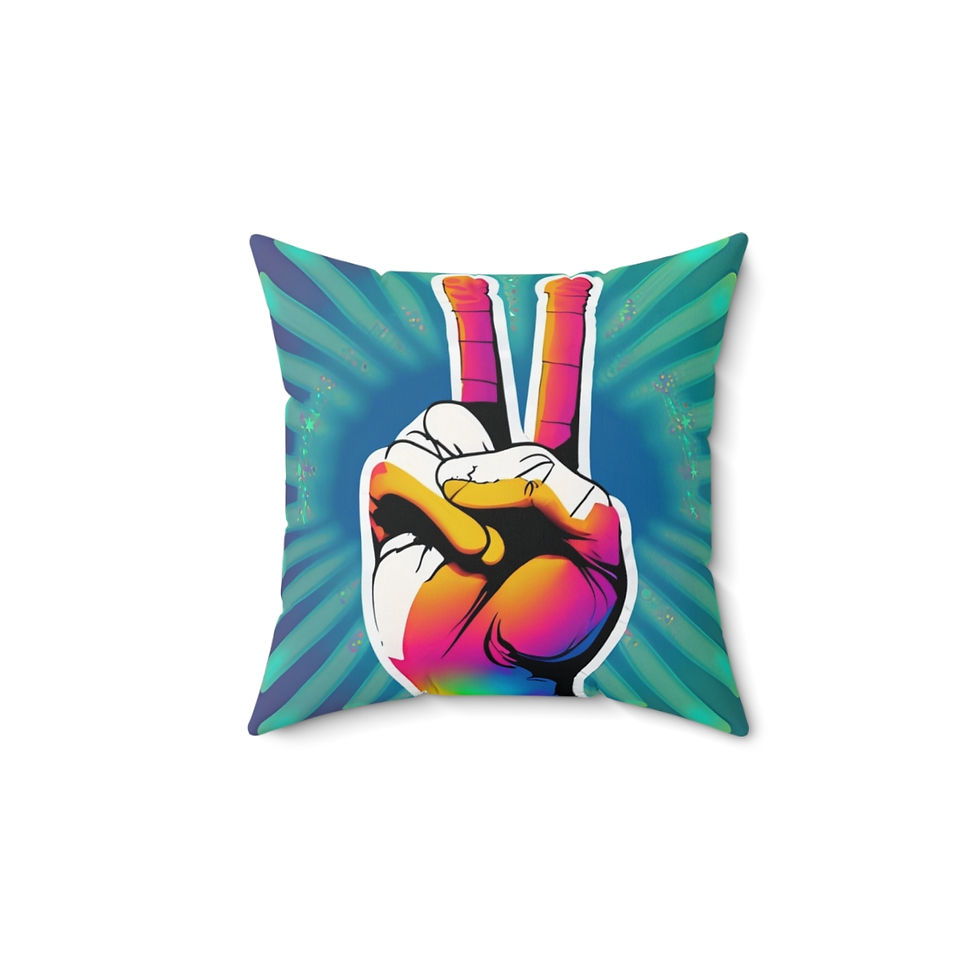 Thumbnail: Peace Matters Spun Polyester Square Pillow