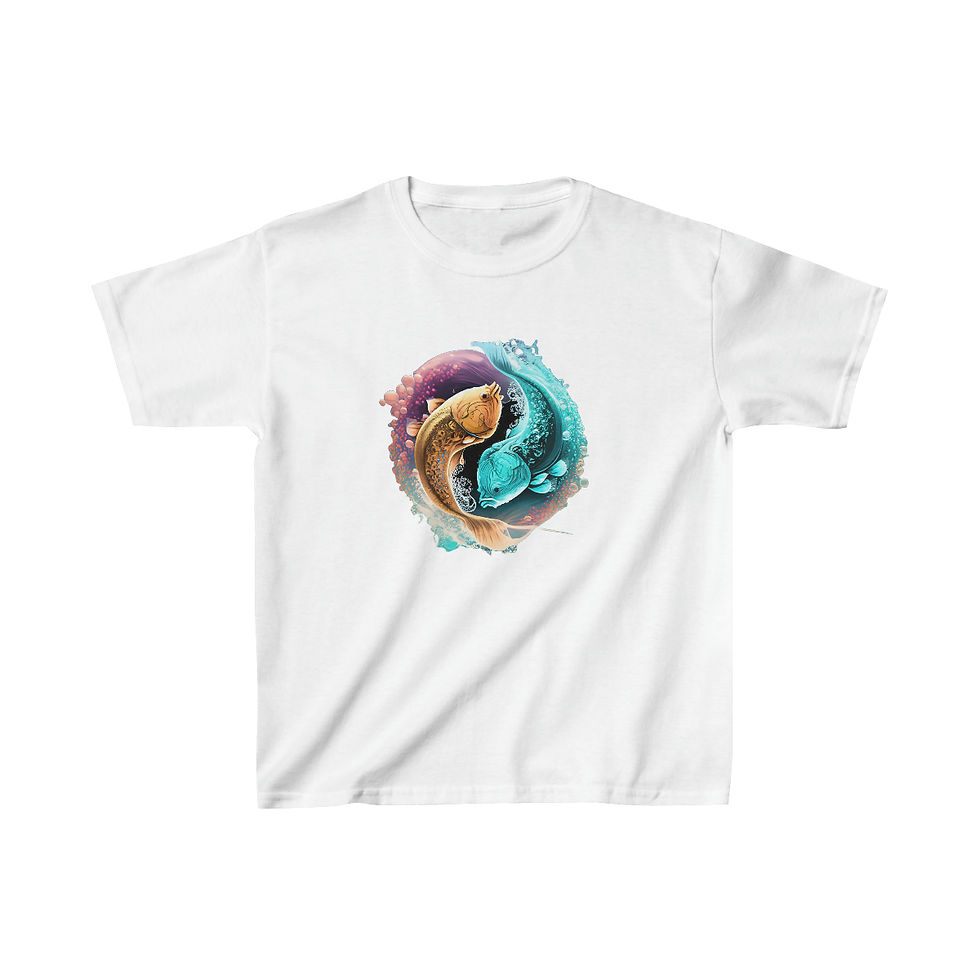 Thumbnail: Curious Carp (Pisces) Kids Heavy Cotton™ Tee