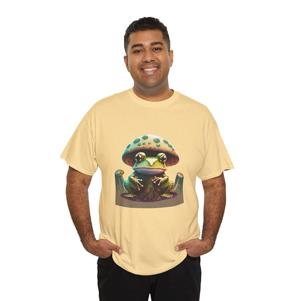 Thumbnail: Cottage Croak Unisex Heavy Cotton Tee