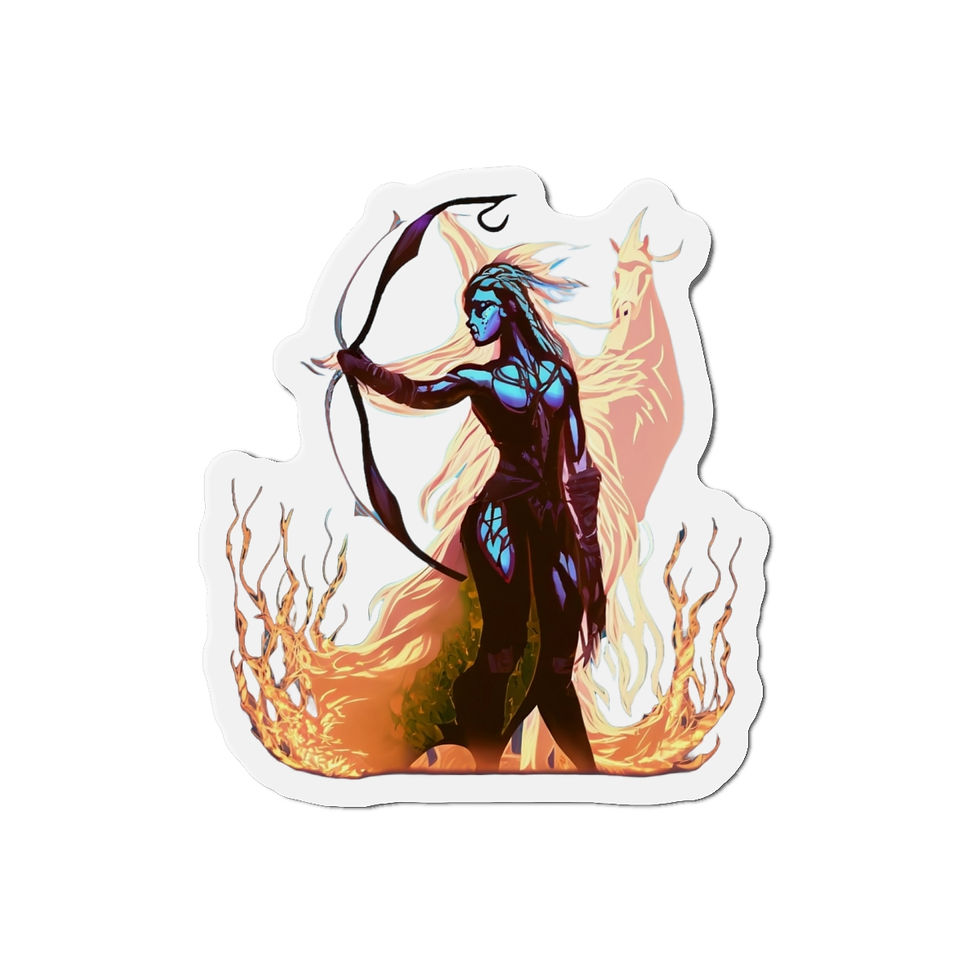 Thumbnail: Optimistic Archer (Sagittarius) Die-Cut Magnets