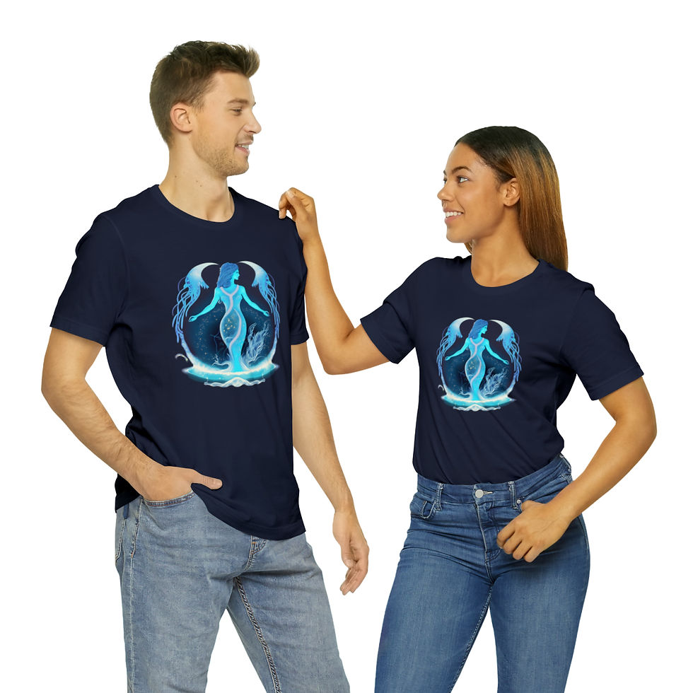 Thumbnail: Idealistic Intuition II (Aquarius) Unisex Jersey Short Sleeve Tee
