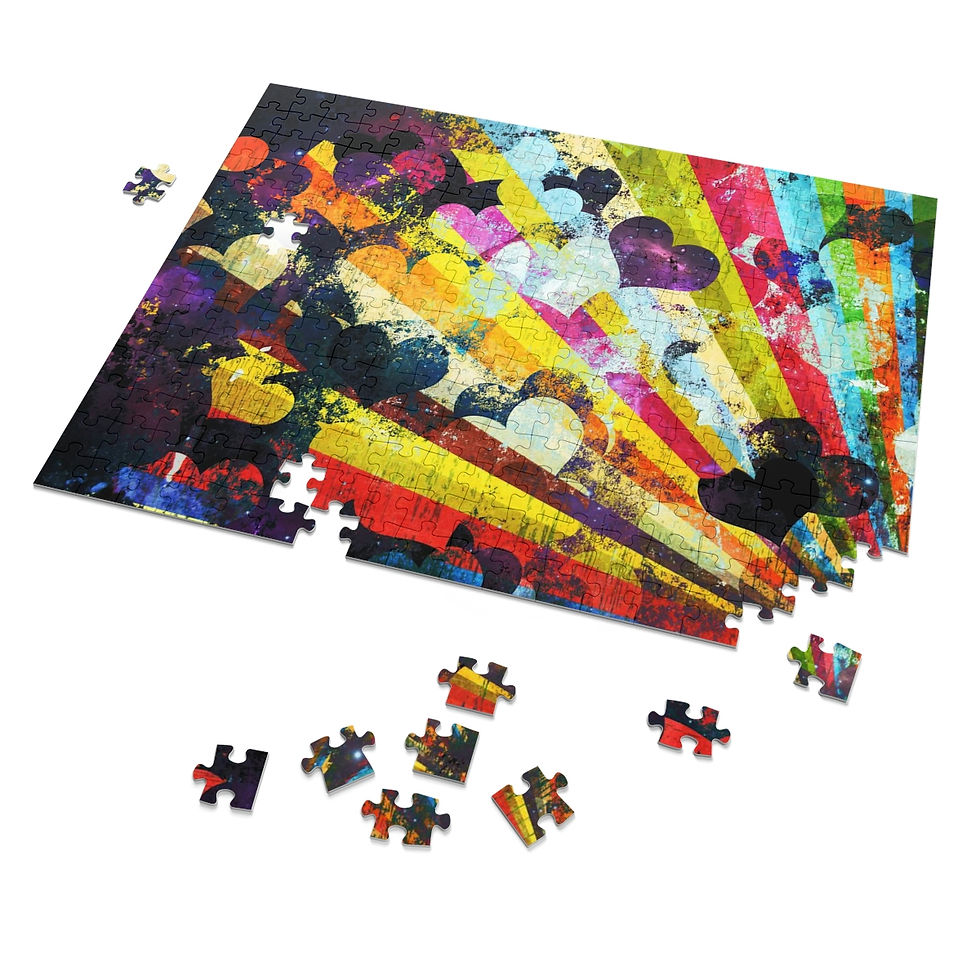 Thumbnail: "Universal Love" Fools Graphic Jigsaw Puzzle (30, 110, 252, 500,1000-Piece)