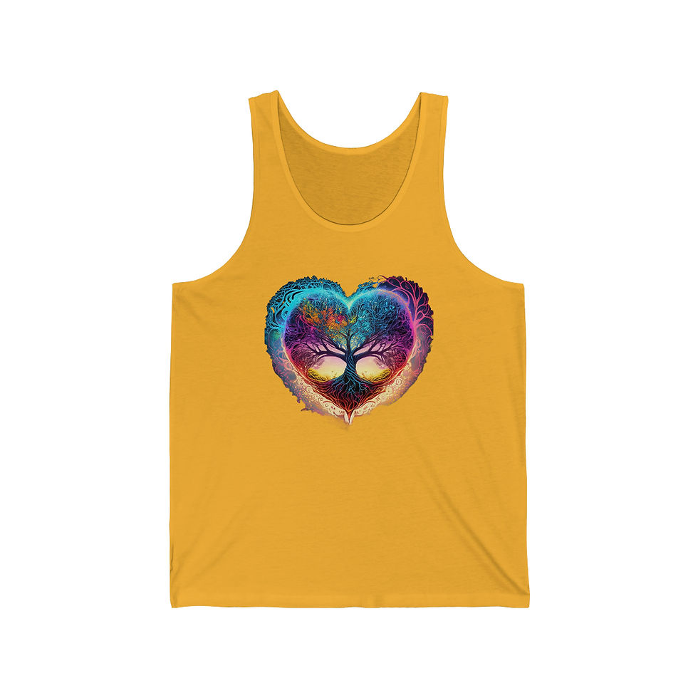 Thumbnail: Breath on Cosmic Branches Unisex Jersey Tank