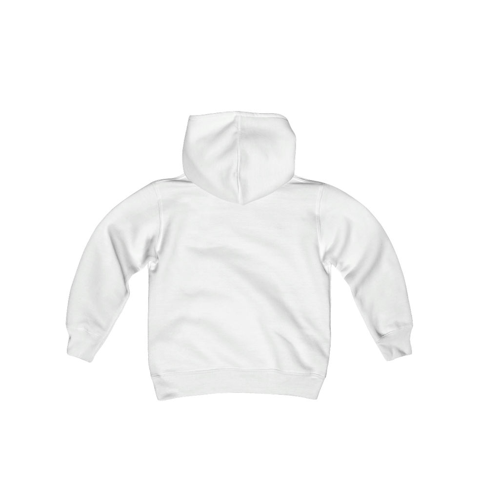 Thumbnail: Peace, Love, and Happiness Youth Heavy Blend Hooded Sweatshirt