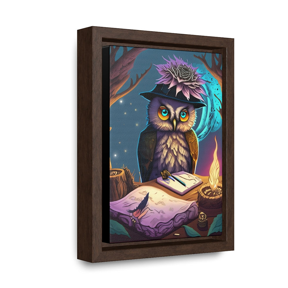 Thumbnail: Owlyn Scribe Gallery Canvas Wraps, Vertical Frame