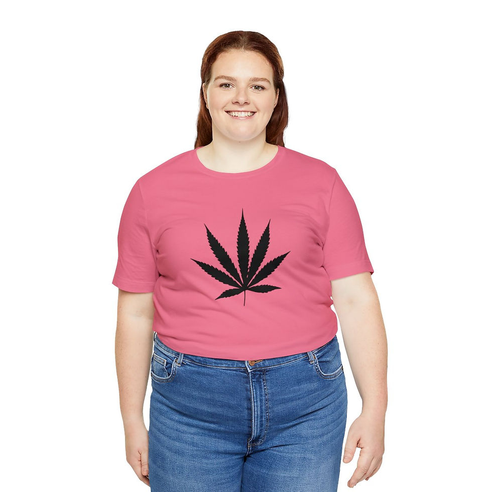 Thumbnail: Lucky Leaf (Black) Unisex Jersey Short Sleeve Tee