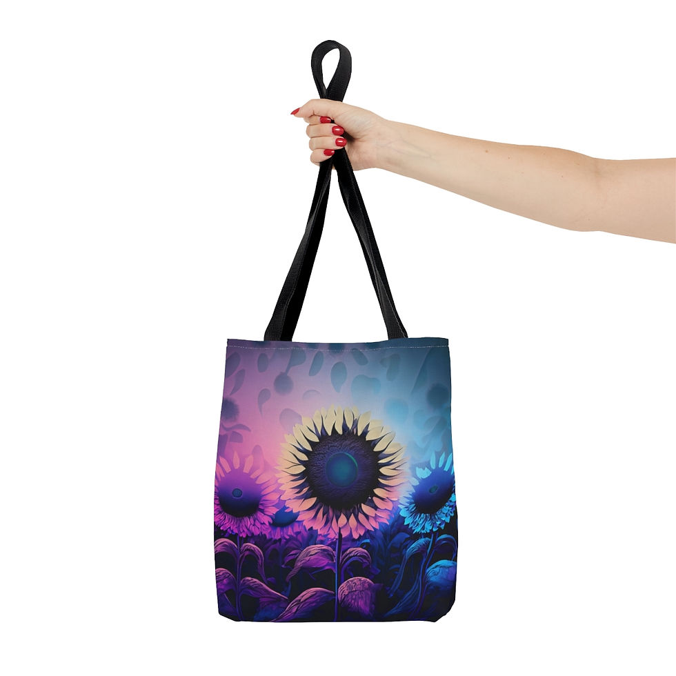 Thumbnail: Sunflower Dusk Tote Bag (AOP)