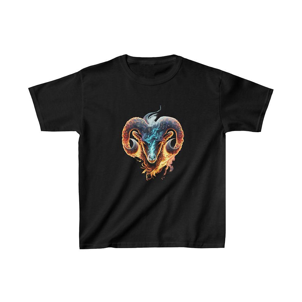 Thumbnail: Fiery Passion (Aries) Kids Heavy Cotton™ Tee