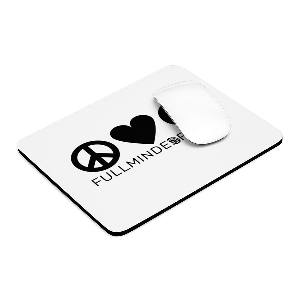 Thumbnail: Peace, Love, and Happiness Mouse Pad 