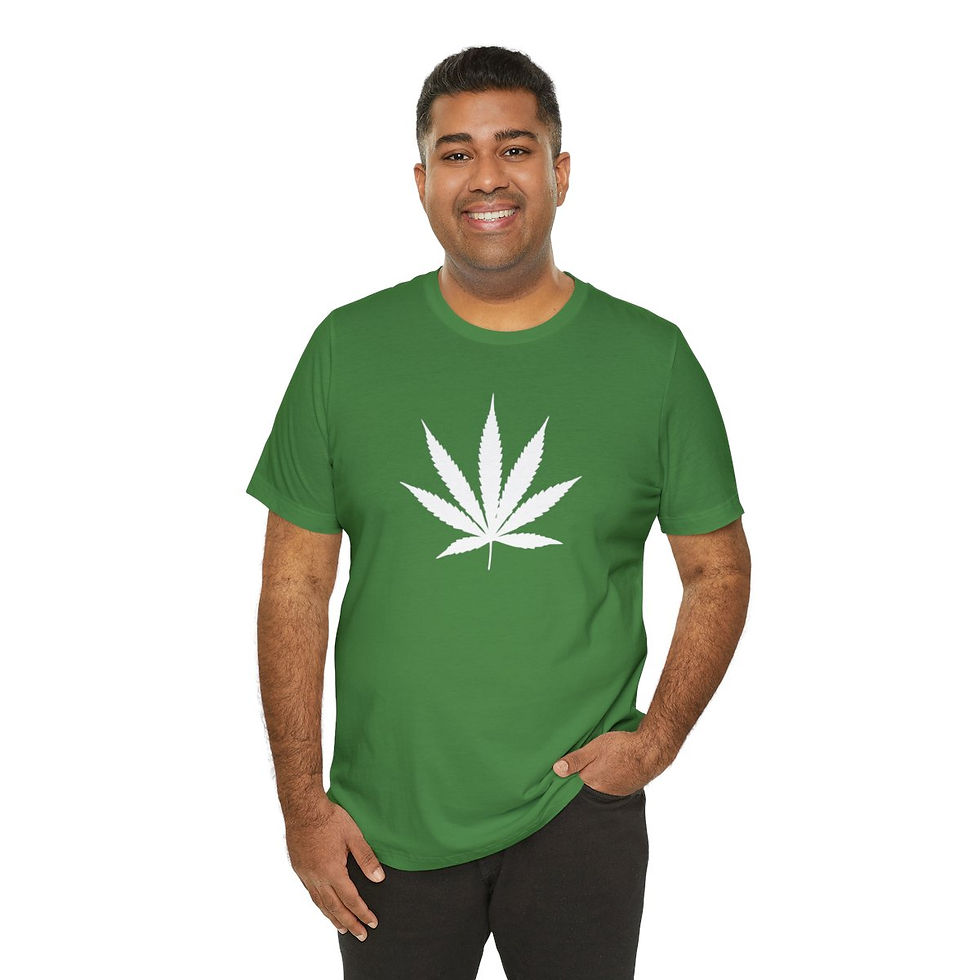Thumbnail: Lucky Leaf (White) Unisex Jersey Short Sleeve Tee