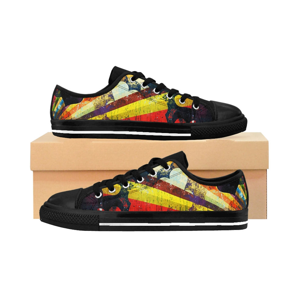 Thumbnail: "Universal Love" Fools Graphic Men's Sneakers