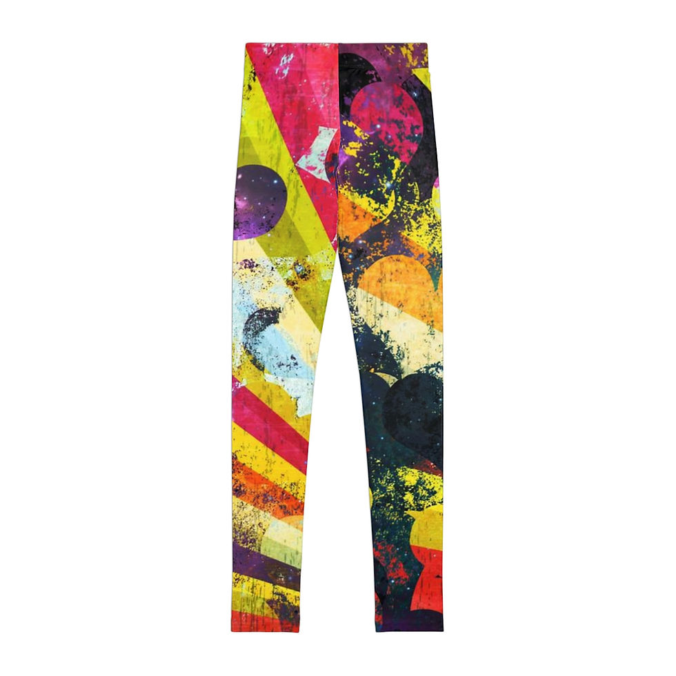 Thumbnail: "Universal Love" Fools Graphic Youth Leggings (AOP)