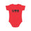 Thumbnail: Peace, Love, and Happiness Short Sleeve Baby Bodysuit
