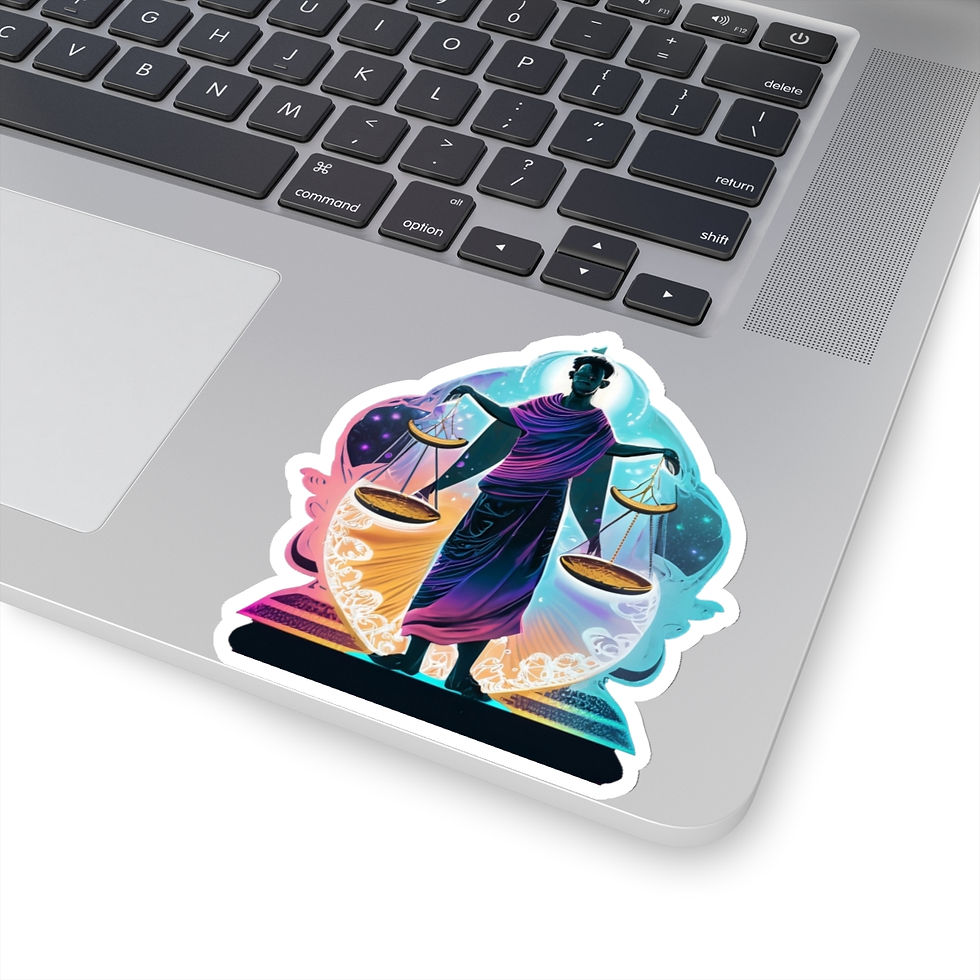 Thumbnail: Gentle Justice (Libra) Kiss-Cut Stickers