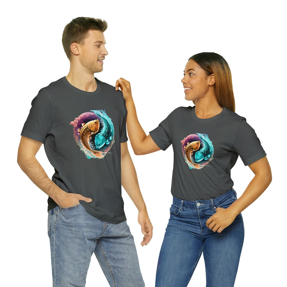 Thumbnail: Curious Carp (Pisces) Unisex Jersey Short Sleeve Tee