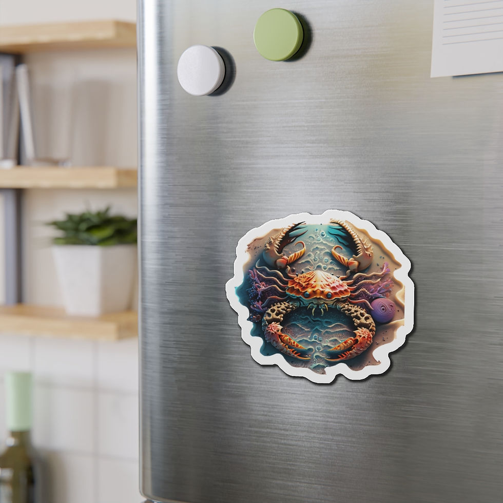 Thumbnail: Emotional Tides (Cancer) Die-Cut Magnets