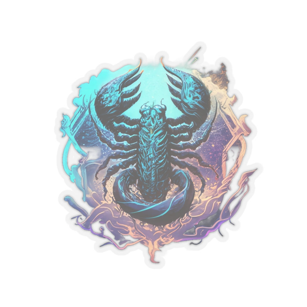 Thumbnail: Striking Determination (Scorpio) Kiss-Cut Stickers