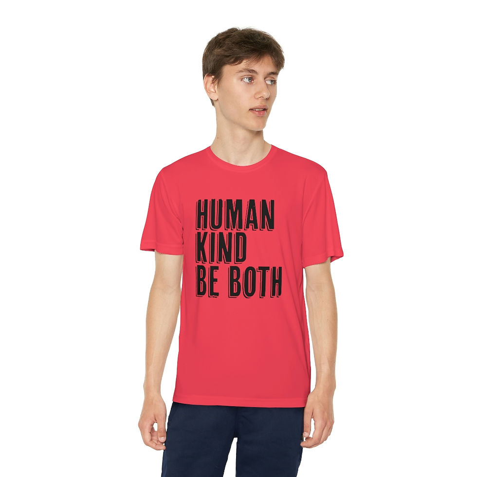 Thumbnail: Human, Kind, Be Both Kind Youth Competitor Tee