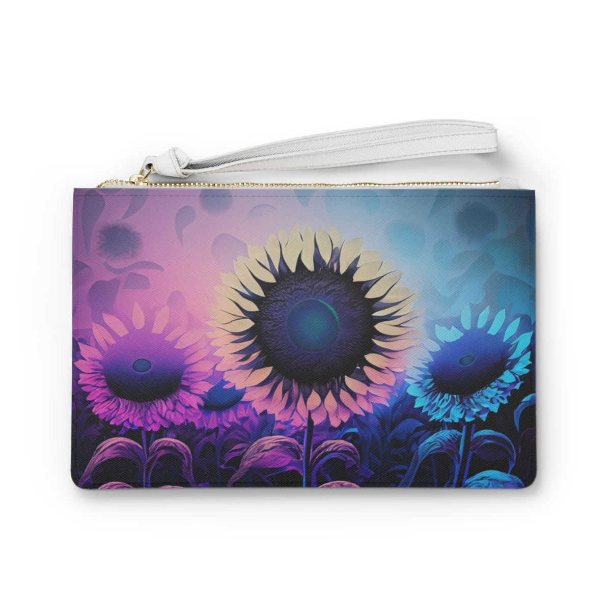 Sunflower Dusk Clutch Bag