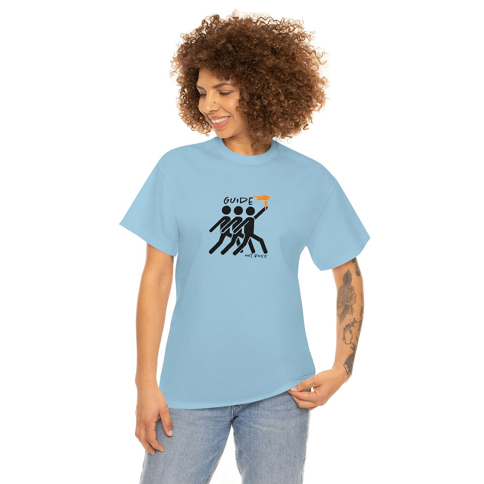 Thumbnail: Guide Not Boss Unisex Heavy Cotton Tee
