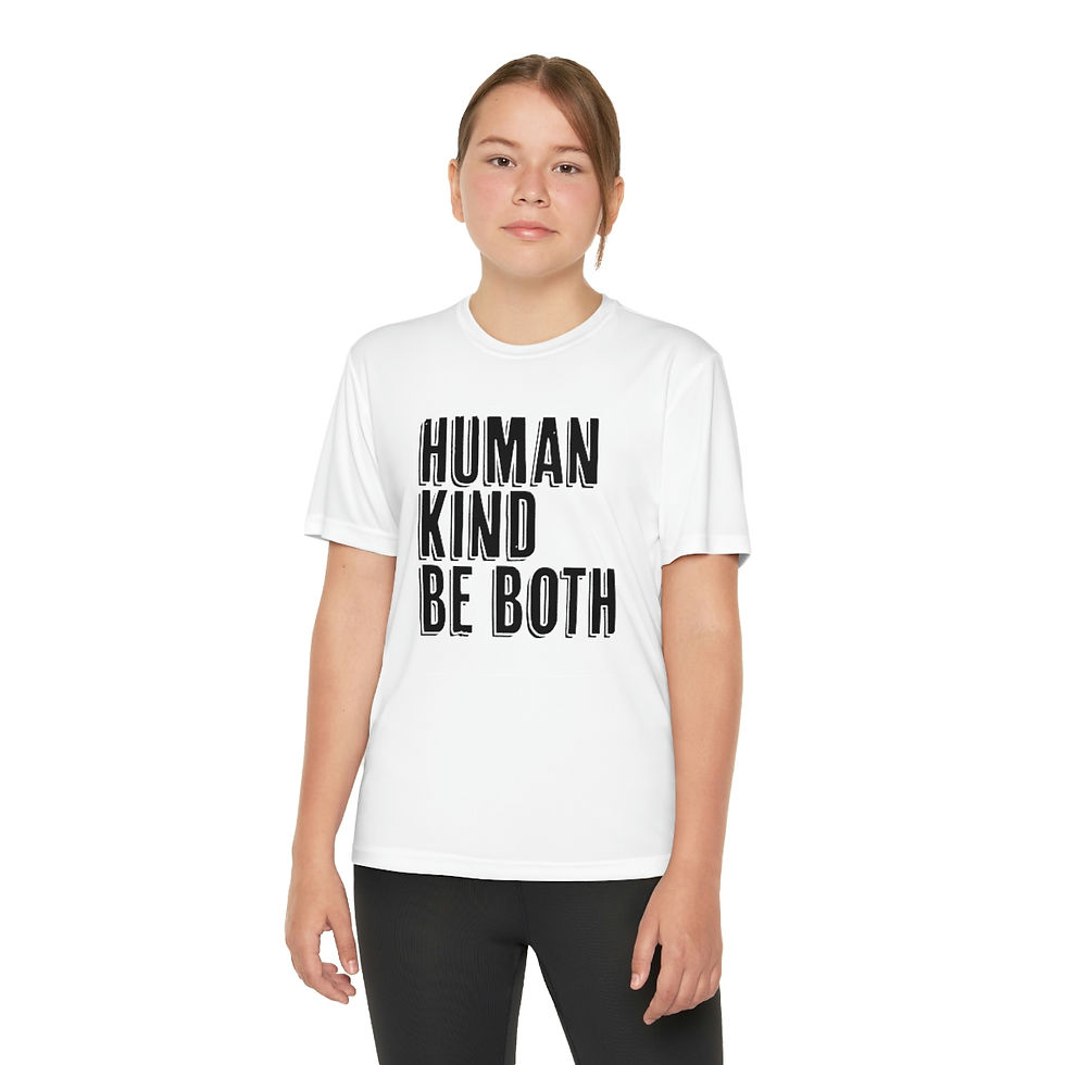 Thumbnail: Human, Kind, Be Both Kind Youth Competitor Tee