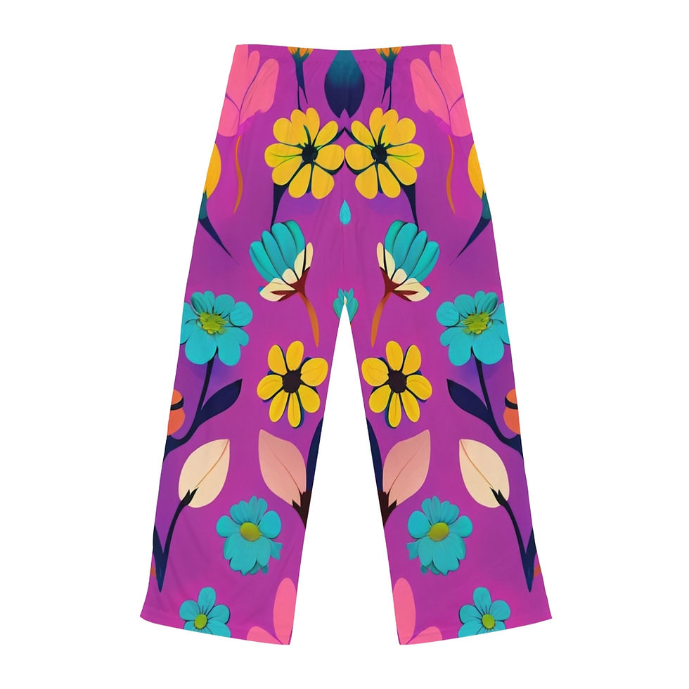 Thumbnail: Painted Florals Women's Pajama Pants (AOP)